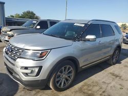 Salvage cars for sale from Copart Orlando, FL: 2017 Ford Explorer Limited