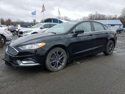 Salvage cars for sale from Copart East Granby, CT: 2018 Ford Fusion SE Hybrid