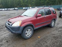 Salvage cars for sale at Graham, WA auction: 2004 Honda CR-V EX