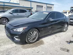 Salvage cars for sale at Earlington, KY auction: 2018 Infiniti Q50 Luxe