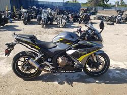 Salvage motorcycles for sale at Riverview, FL auction: 2023 Honda CBR500 RA