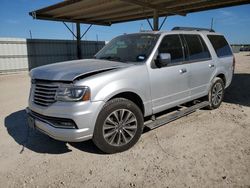 Salvage cars for sale at Temple, TX auction: 2017 Lincoln Navigator Select