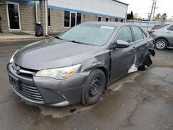 Salvage cars for sale at New Britain, CT auction: 2016 Toyota Camry LE