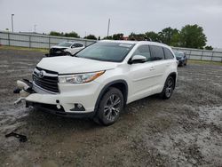 Toyota Highlander xle salvage cars for sale: 2016 Toyota Highlander XLE