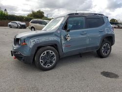 Salvage cars for sale at San Martin, CA auction: 2016 Jeep Renegade Trailhawk
