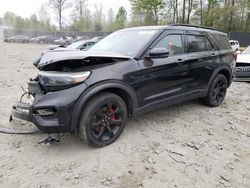 Salvage cars for sale at Waldorf, MD auction: 2021 Ford Explorer ST