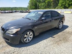 Salvage cars for sale at Concord, NC auction: 2005 BMW 545 I