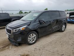 Salvage cars for sale from Copart Houston, TX: 2017 KIA Sedona L