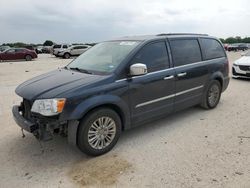 Salvage cars for sale at San Antonio, TX auction: 2013 Chrysler Town & Country Touring L