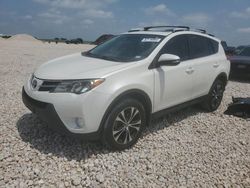 Salvage cars for sale from Copart New Braunfels, TX: 2015 Toyota Rav4 Limited