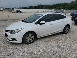 Salvage cars for sale from Copart New Braunfels, TX: 2016 Chevrolet Cruze LS