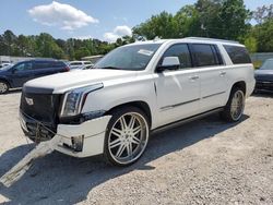 Vehiculos salvage en venta de Copart Fairburn, GA: 2015 Cadillac Escalade ESV Premium