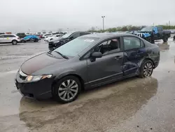 Salvage cars for sale from Copart Indianapolis, IN: 2010 Honda Civic EXL