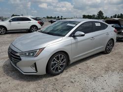 Salvage cars for sale at Houston, TX auction: 2019 Hyundai Elantra SEL