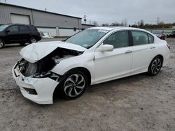 Salvage cars for sale at Leroy, NY auction: 2017 Honda Accord EXL