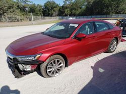 Salvage cars for sale from Copart Fort Pierce, FL: 2021 Honda Accord LX