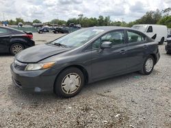 Salvage cars for sale from Copart Riverview, FL: 2012 Honda Civic HF
