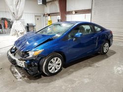 Salvage cars for sale from Copart Leroy, NY: 2012 Honda Civic LX