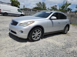 Salvage cars for sale at Opa Locka, FL auction: 2010 Infiniti EX35 Base