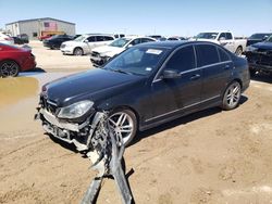 Salvage cars for sale at Amarillo, TX auction: 2014 Mercedes-Benz C 250