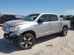 Salvage cars for sale from Copart Houston, TX: 2007 Toyota Tundra Crewmax Limited