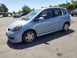 Salvage cars for sale from Copart San Martin, CA: 2008 Honda FIT Sport