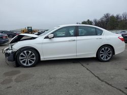 Salvage cars for sale at Brookhaven, NY auction: 2014 Honda Accord Sport
