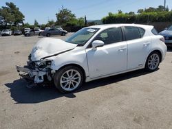 Salvage cars for sale from Copart San Martin, CA: 2011 Lexus CT 200