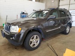 Salvage cars for sale from Copart Blaine, MN: 2006 Jeep Grand Cherokee Limited