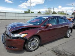 Salvage cars for sale at Littleton, CO auction: 2015 Ford Fusion Titanium