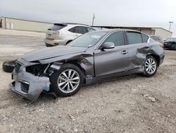 Salvage cars for sale from Copart Temple, TX: 2018 Infiniti Q50 Pure