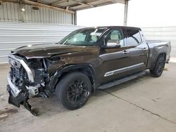 Salvage cars for sale at Grand Prairie, TX auction: 2022 Toyota Tundra Crewmax Platinum