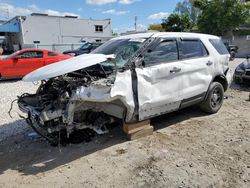 Salvage cars for sale at Opa Locka, FL auction: 2014 Ford Explorer Police Interceptor