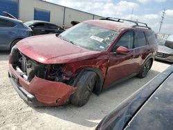 Salvage cars for sale at Haslet, TX auction: 2022 Nissan Pathfinder SV