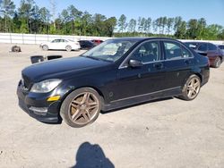 Salvage cars for sale at Harleyville, SC auction: 2013 Mercedes-Benz C 300 4matic