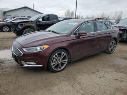 Salvage Cars with No Bids Yet For Sale at auction: 2017 Ford Fusion Titanium
