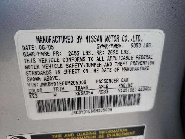 2006 Infiniti M45 Base