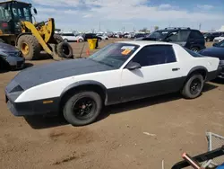 Salvage cars for sale at Brighton, CO auction: 1985 Chevrolet Camaro