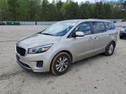 Salvage cars for sale at Gainesville, GA auction: 2016 KIA Sedona LX