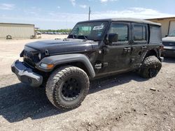 Salvage cars for sale at Temple, TX auction: 2018 Jeep Wrangler Unlimited Sport