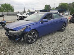 Salvage cars for sale at Mebane, NC auction: 2021 Hyundai Elantra Limited