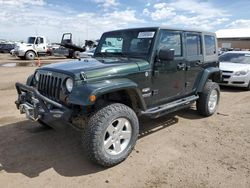 Salvage cars for sale at Brighton, CO auction: 2010 Jeep Wrangler Unlimited Sahara
