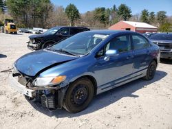 Salvage cars for sale at Mendon, MA auction: 2008 Honda Civic LX
