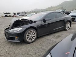 Salvage cars for sale at Colton, CA auction: 2017 Tesla Model S