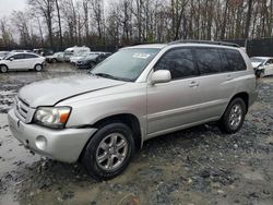 Salvage cars for sale from Copart Waldorf, MD: 2004 Toyota Highlander