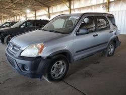 Salvage cars for sale at Phoenix, AZ auction: 2005 Honda CR-V LX