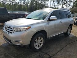 Salvage cars for sale from Copart Harleyville, SC: 2012 Toyota Highlander Base