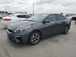 Salvage cars for sale at Grand Prairie, TX auction: 2019 KIA Forte FE