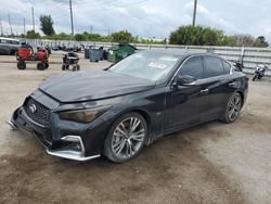 Infiniti q50 Luxe Vehiculos salvage en venta: 2018 Infiniti Q50 Luxe