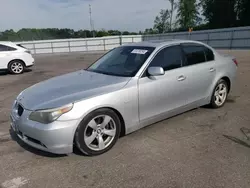 Salvage cars for sale at Dunn, NC auction: 2007 BMW 525 I